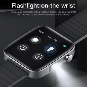 T68 Pametno Gledati Moške 1.54 palčni TFT Kvadratnih Watch Telesne Temperature Odkrivanje EKG PPG Nepremočljiva Vreme Bluetooth Šport Smartwatch 166261