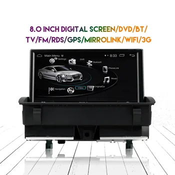 2din Android 9.0 Avto DVD Predvajalnik, GPS Radio Za Audi Q3 2011 2012 2013 -2016 Avtomobilski Stereo Audio Video Multmedia Bluetooth Auto