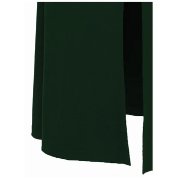 Angel-modo Žensk Čoln Vratu Večerne Obleke Dolgo Cvet Ruffles Stranka Obleke Zelene 434 16798