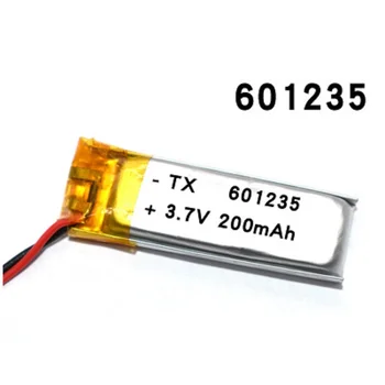 3,7 V 200mAh Baterija za ponovno Polnjenje 601235 Litij-Polymer Li-Po ionskih baterij Za DIY Mp3, GPS, bluetooth Slušalke Slušalke