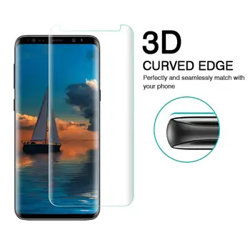 50PCS 3D Ukrivljen Rob Primeru Prijazno Kaljeno Steklo Za Samsung Galaxy S7 Rob S8 S9 S10 Plus S10e Opomba 8 9 10