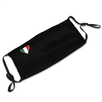 Italija Zastavo Kot Srce Z Bel Okvir Črne Barve Masko Stroj Filter Poletje Vroče Prodaje Usta Maske Italija Srce Zastavo
