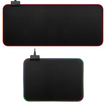Vroče Prodaje RGB LED Žareče Gaming Mouse Pad Osvetljena Tipkovnica nedrsečo Mat Odejo 17061