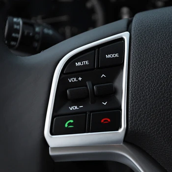 Za Hyundai Tucson 16 17-2019 ABS Mat Avto Volan Gumb Dekoracijo okvir Pokrova Trim Avto Styling Pribor 2pcs