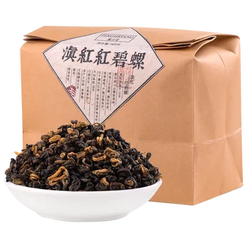 Kitajski Čaj, Rdeče 2020 Dianhong Yunnan Črni Čaj Svoboden Listov Sladkega Krompirja Vonj Iz Fengqing Kraft Pakiranje 500g