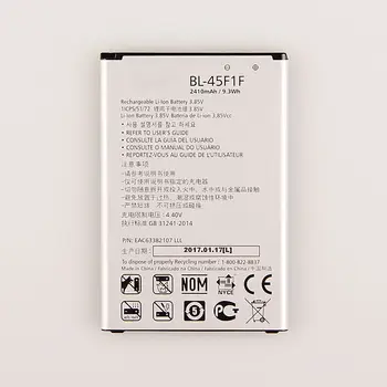 Visoka Kakovost BL-45F1F Baterija Za LG K8 K4 K3 M160 LG Aristo MS210 2410mAh X230K M160 X240K LV3 (2017 Različica K8) baterijo 173454