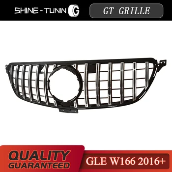 GT GTR rešetka Suitbale za Mercedes Benz GLE Razred W166 2016+ sprednji očesa rešetka GLE COUPE w292 GLE400 GLE450 Brez emblem