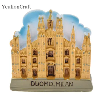 Chzimade Milan Katedrala 3D Smolo Hladilnik Magnet Hladilnik Nalepke Potovanja Darilo, Spominek Doma Dekoracijo