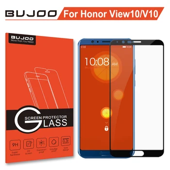 Original BUJOO 2.5 D 0,3 mm 9H Polno Kritje Kaljeno Steklo Za Huawei Honor V10 Prikaz 10 Screen Protector View10 Zaščitno folijo
