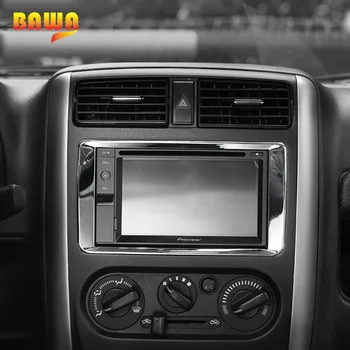 BAWA Notranje zadeve Ornamenti ABS nadzorni Plošči Konzole GPS Navigacijski Okvir Pokrov Rdeče Nalepke za Suzuki Jimny 2011-2017 17570
