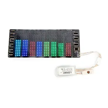 RGB7 barvni LED zaslon lučka skp po meri trenutek modul bluetooth skp mobilni telefon APP nadzor LED lučka znak hip hop skp