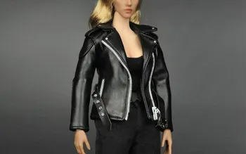 1/6 obsega ženska figura, usnjena jakna za 12 inch akcijska figura model dodatki 180996