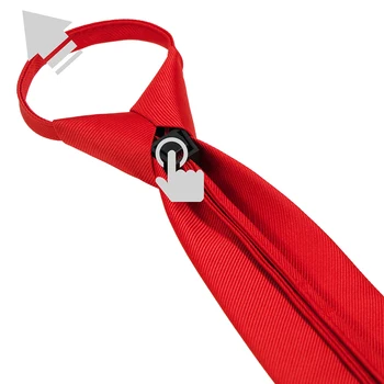 JEMYGINS Mens PreTied Nastavljiv Barva Svileno Kravato 8 cm zadrgo neckties ashion business casual serije leno kravato Poroko Prisoten