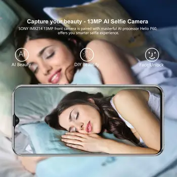 CUBOT P30 Mobilnikov Prstnih Odklenjena Pametni telefon Android 9.0 Pie 4G Obraz ID AI Zadnji Trojni Fotoaparat na Dotik Mobilni Telefon