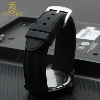 Silikonske Gume watch trak 22 mm 24 mm 26 mm zapestnica ročne band watchband nepremočljiva dihanje manžeta 18494