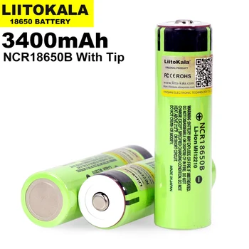 20PCS Liitokala Original NCR18650B 3,7 V 3400mah 18650 polnilna litij baterija Primerna za svetilko baterijo (Ni PCB) 1854