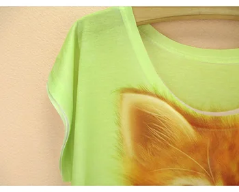 LOLcats 3D print majica s kratkimi rokavi ženske novosti design vrh tees eleganten modni trend kratkimi rokavi tshirt poletnih oblačil, vroče prodaje