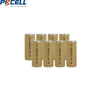 2/4/8/10PC PKCELL subc baterija SC baterije baterija, zamenjava 1,2 v 2200MAH SC Celice 10C Izvijač Električni Vrtalnik