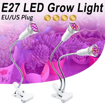 2 VODJA LED Rastlin Raste Žarnice Withe Svetlobe Celoten Spekter LED Rastejo Luči Svetilke Zaprtih Flower Bloom