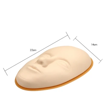 5D Obraza Usposabljanje Glavo Silikonski Praksi Stalno Ličila za Ustnice Obrvi Kože Manekenka Lutka Obraz Glavo