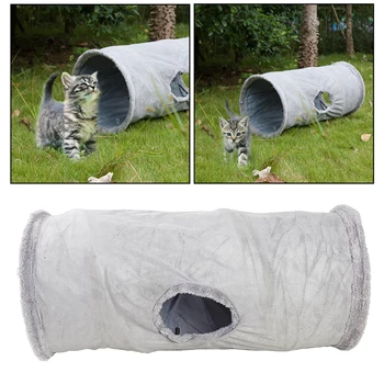 Pet Upogljivi Mačka Predor, Mačka Igrače Igra Tunela Trpežne Antilop Hideaways Pet Crinkle Predor z Žogo,12 cm Premera