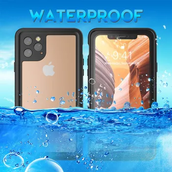 Leanonus Podvodno Ohišje Za iPhone 12 Pro Max Vodotesno Ohišje Shockproof Celotno Telo prozorno Plastično Ohišje za iPhone 11 XR Funda