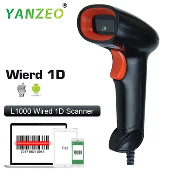 Yanzeo L1000 Ročni branje črtne kode 1D Bar Code Reader PDF417 za IOS, Android, IPAD