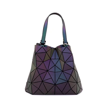 Lovevook ženske ramo torbe, luksuzne blagovne znamke torbici zložljiva tote vrečko ženski Geometrijske Reflektivni crossbody torba ženske svetlobna