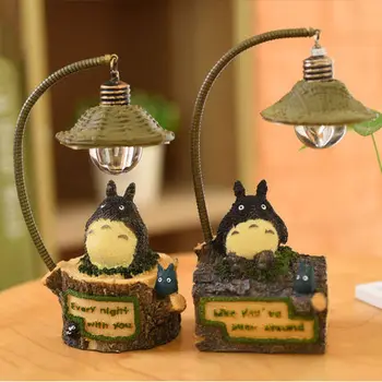Nove Ustvarjalne Smolo Risanka Totoro Noč Svetlobe LED Postelji Nočne Luči za Prostor Postelji Doma Dekor Otroci Rojstni dan Božično Darilo 20427