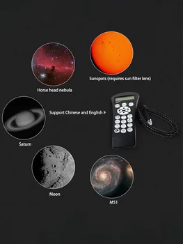 Visoka Kakovost in Opredelitev Poklicne Astronomski Teleskop Močan Zoom Night Vision Deep Space Star Pogled Luna Oko 21742
