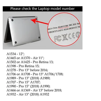 Za Macbook Air 13 Primeru Bleščice Mat Air 13-palčni 2020 A2179 A2337 A1932 2018 Kritje Listov Primerih Laptop za Mac book A1466 2017 22339