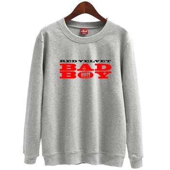 Rdeče mah nov album bad boy kritje isti tisk, tanek majica kpop k-pop modna unisex ohlapen pulover s kapuco vse sezone 226