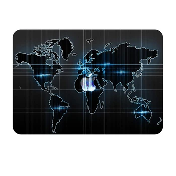 Svetovni Zemljevid Vzorec Težko Primerih Laptop za MacBook Air Pro Retina 11 12 13 15 cm za Novi Macbook Pro A1707 A1706 A2159 Lupini Primeru 23092