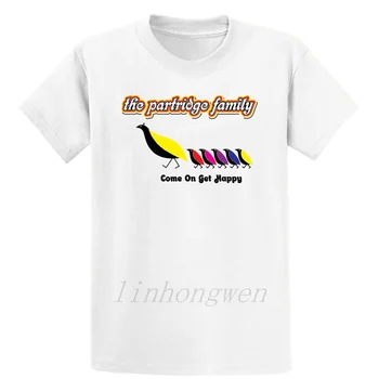 V Partridge Family T Shirt Osebno Nova Moda Noro Poletje Obleko Pismo Bombaž Euro Velikosti v Velikosti S-5XL Majica