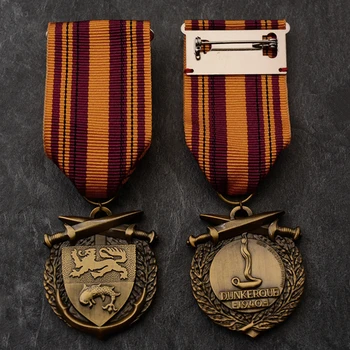 1940th združeno KRALJESTVO Francija Churchill Dunkerque Evakuacijo Medaljo Generator Načrta Koalicijske Sile Zgodovine Največji Obseg Vojaški Umik Značko 23213