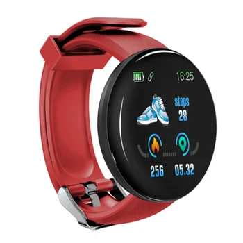 Elektronski D18 Pametno Gledati Moški Ženske Krvni Tlak Krog Bluetooth Smartwatch Nepremočljiva Šport Ure Za Android Ios 24545