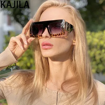 Prevelik Kvadratnih Sončna Očala Ženske 2020 Nov Prihod Ogledalo Letnik Velik Okvir Luksuzne Blagovne Znamke Oblikovalec Odtenki Sončna Očala Za Ženske