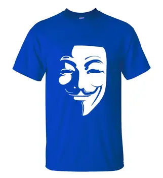 V for Vendetta 2019 Poletje Nov Slog Moški Majica s kratkimi rokavi Bombaž Visoke Kakovosti, O-Neck Majica Kratek Rokav Priložnostne Moda Vrh Tees
