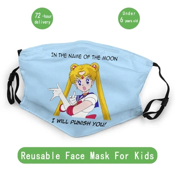 Sailor Moon Ulzzang Otrok Non-Enkratno Masko Dustproof Masko Za Zaščito Masko Respirator Usta Žarilna 25051