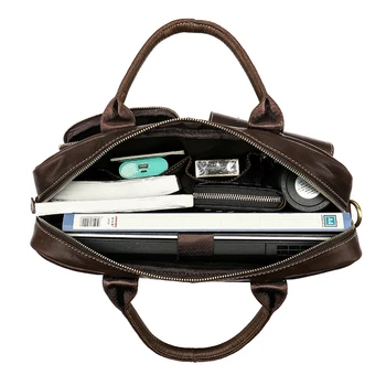 WESTAL moške aktovka, torba za moške pravega Usnja laptop torba pisarna torbe za moške poslovne porte dokument aktovko torbici 8503