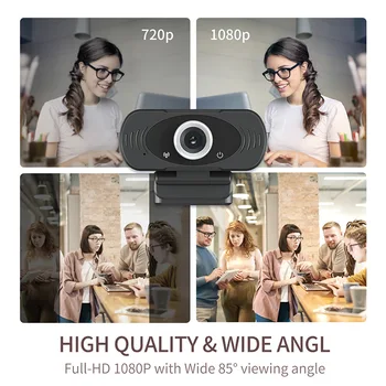 Webcam IMILAB 1080P Full HD poslovni Razred Kamero Vgrajeno Dvojno Mics USB Webcamera PLUG&PLAY za Namizni PC Prenosni računalniki Webcams 25857