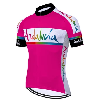 Španija ANDALUCIA kolesarski dres ekipe kolo jersey poletje dihanje hitro suhe abbigliamento ciclismo estivo 2021 uomo