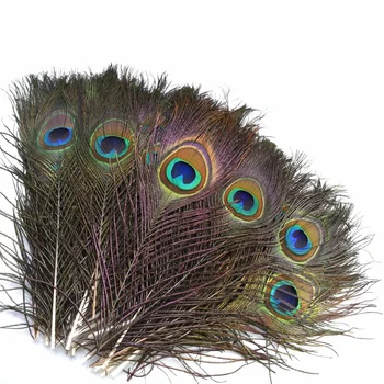 Vrhunska 200 Kos naravnih pav perje za nakit, izdelava Božično zabavo, poroko Doma vaza dekoracijo plumas 25-32 CM DIY 2617