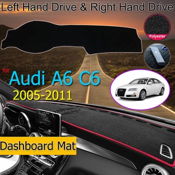 Za Audi A6 C6 2005~2011 4F Anti-Slip Mat nadzorna plošča Pokrov Pad Dežnik Dashmat Preprogo Avto Opreme S-line 26509