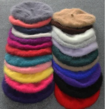 ženske Plišastih mink kašmir Baretka Ženske ročno pletenje kape Pozimi toplo pletenje skp brezplačna dostava