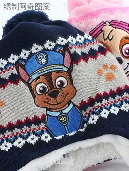 2020 Novo Pristno Šapa Patrol chase marshall skye DEBEL klobuk otroci pozimi Žamet skp visoke kakovosti otroke, igrače Božično darilo 1pc