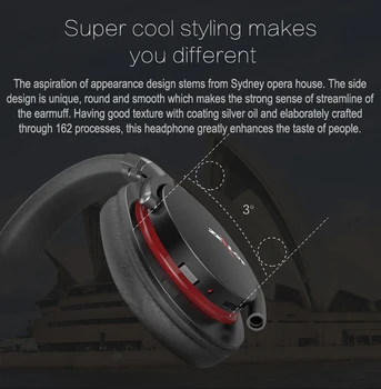Zealot B5 Bluetooth 4.0 Slušalke Brezžične Stereo Bas Slušalke Slušalke Nad Uho Slušalke z Mikrofonom Micro-SD Slot,