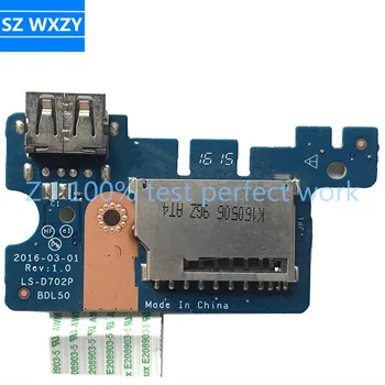 Original Za HP 15-AY Prenosnik USB In Bralnik Kartic Odbor S Kablom BDL50 LS-D702P NBX0001ZP00 Testirani Hitro Ladjo