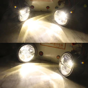 LED Luči za Meglo Za Nissan X-Trail, Juke Kocka Patrol Kocka Tiida NV200 Vampira Avto Sprednji Odbijač Meglo Svetilka za Dnevno Vožnjo Luč 12V