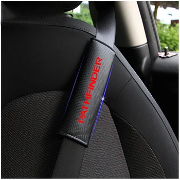 Za Nissan PATHFINDER Auto Odsevni Varnostni pas Rami varstvo avto-styling pad na pasom sedeža kritje varnostni pasovi 29055